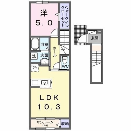 ルーツショアIIの物件間取画像